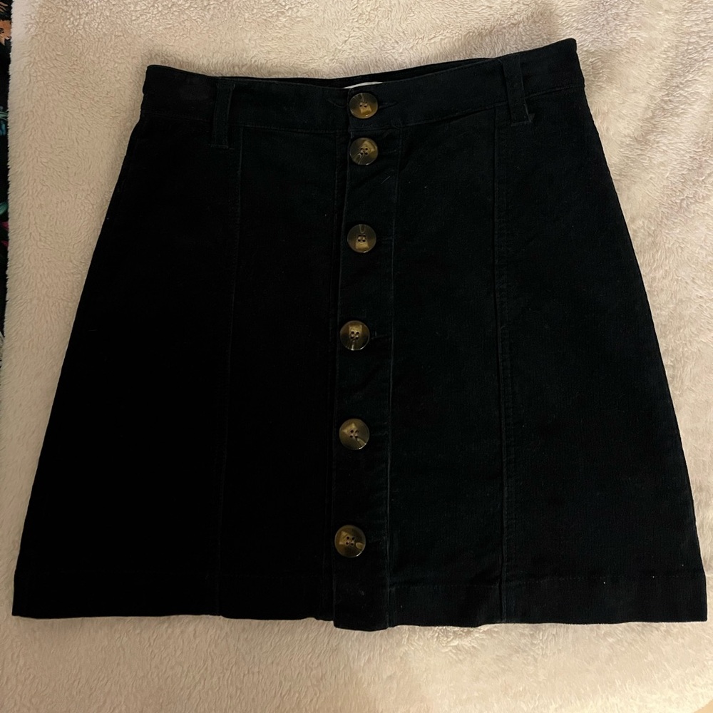 Vintage corduroy Button-Up Skirt